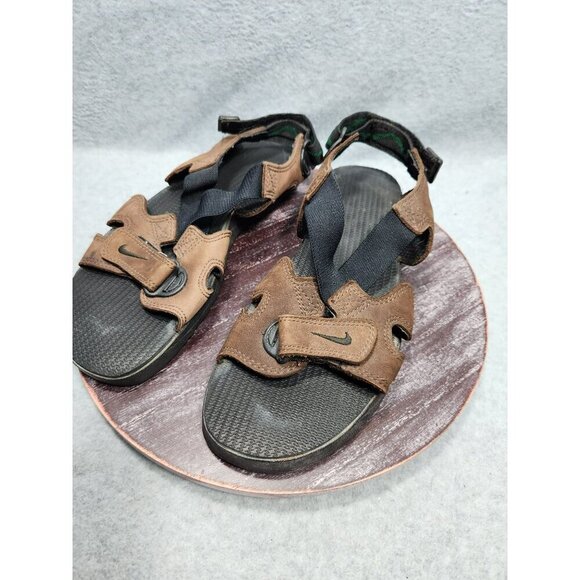 Nike womens Brown & Black Sandals Size 10 Adjustable Straps Comfortable Durable - Picture 8 of 12